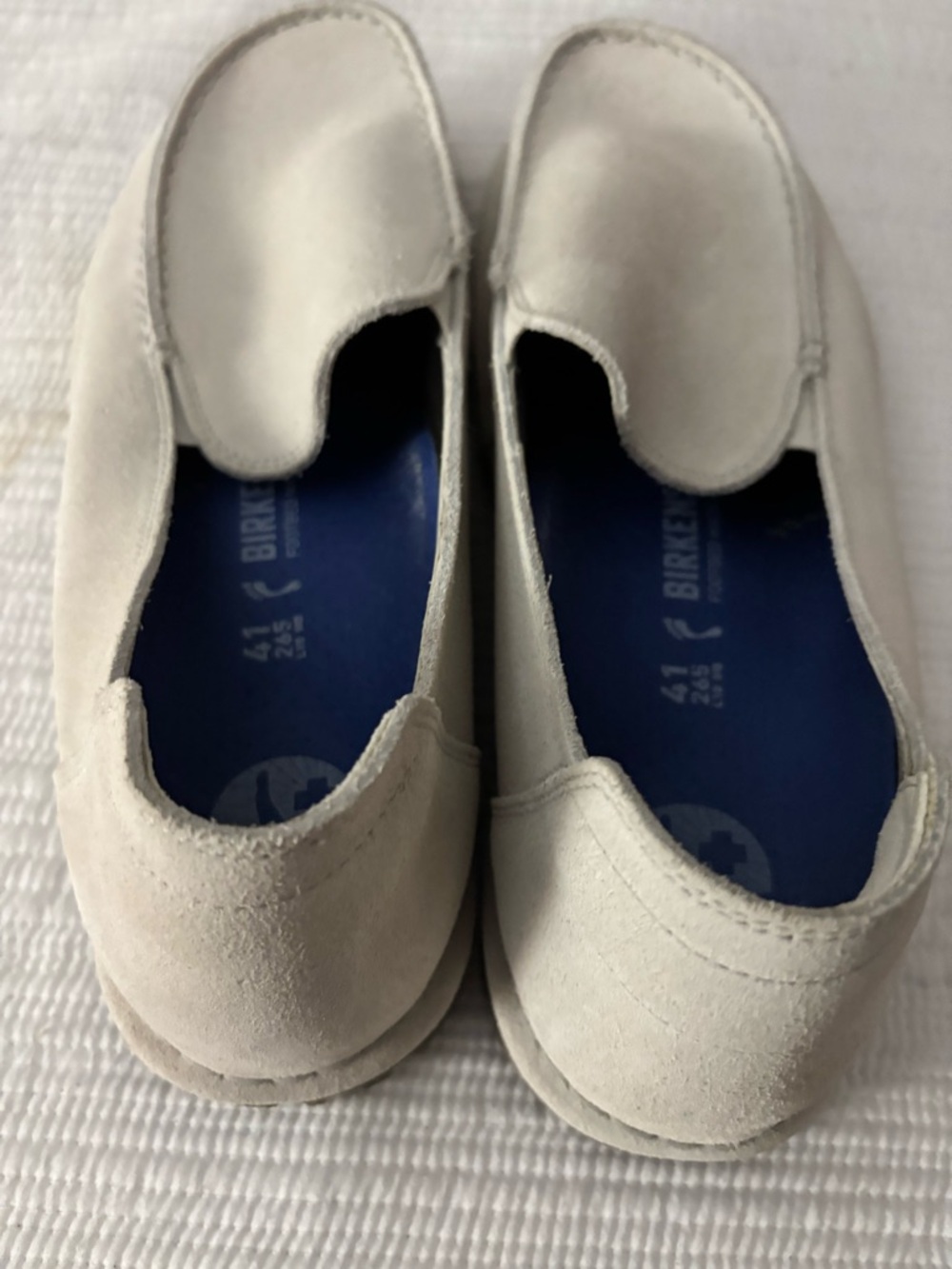 Birkenstock Women's Cream Slip-On Loafers - Picture 4 of 11